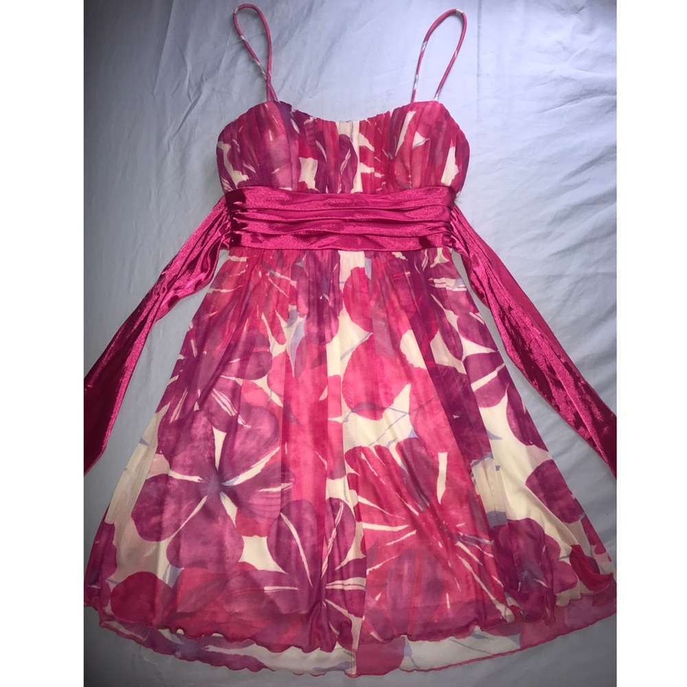 Floral-strapped dress